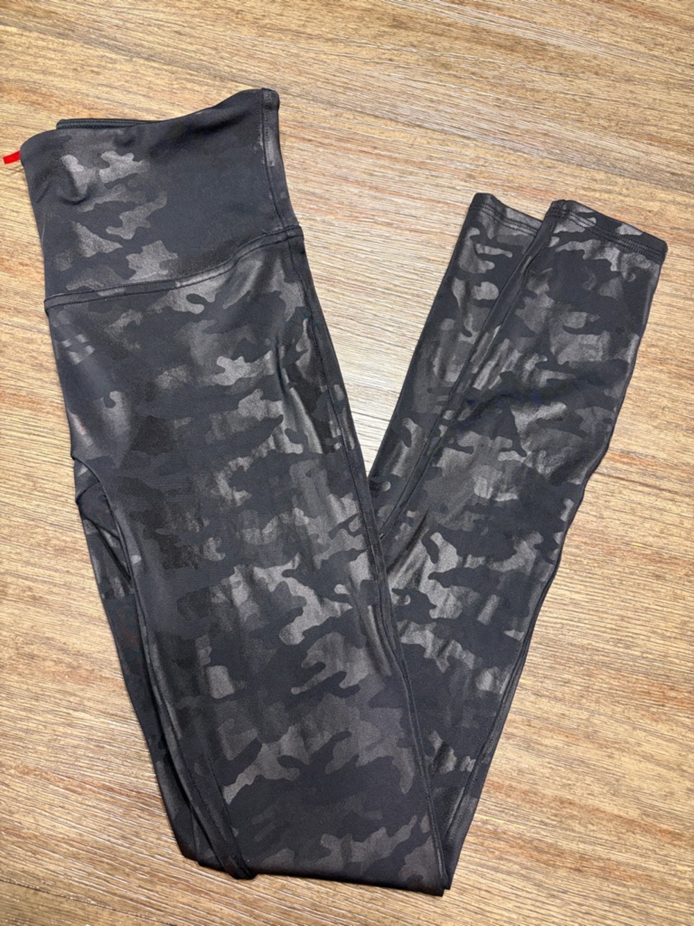 Spanx Black Camo High-Waist Leggings